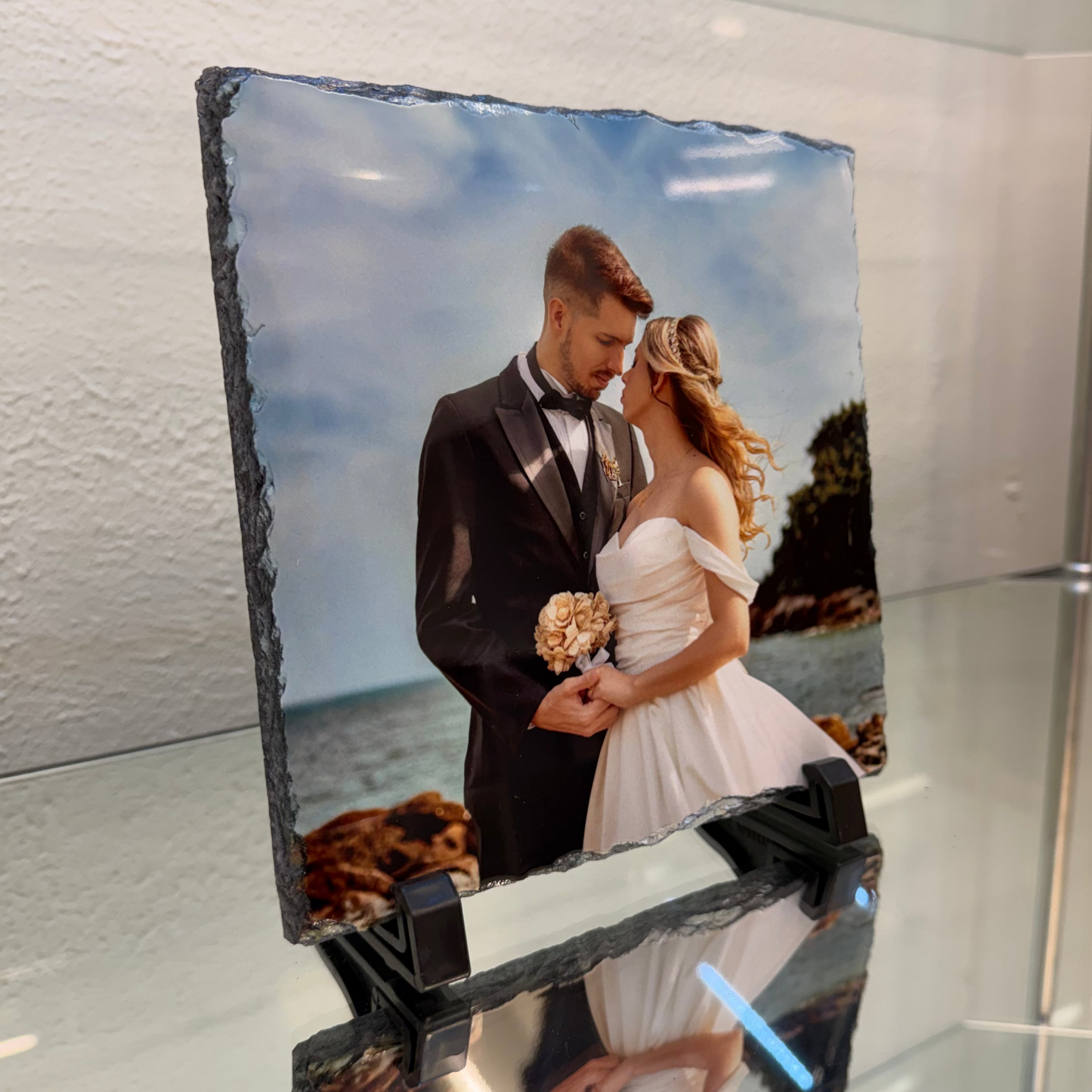 20x20cm Personalised Photo Slate