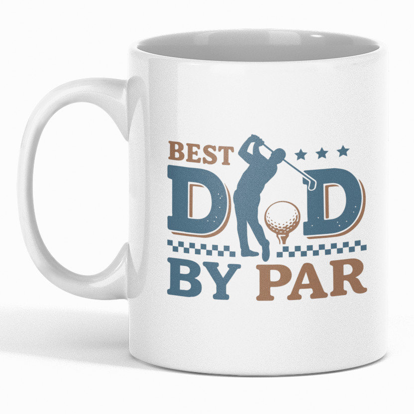 Best Dad by Par Mug – Golf Gift for Dad