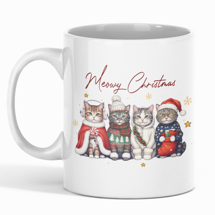 Meowy Christmas 11oz Mug