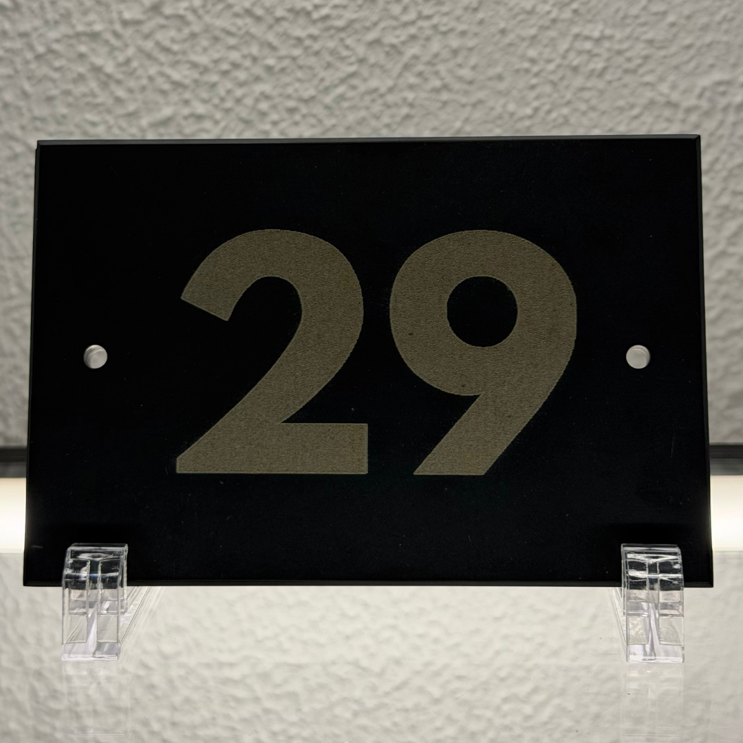 Small Slate House Number | Personalised Engraved Sign