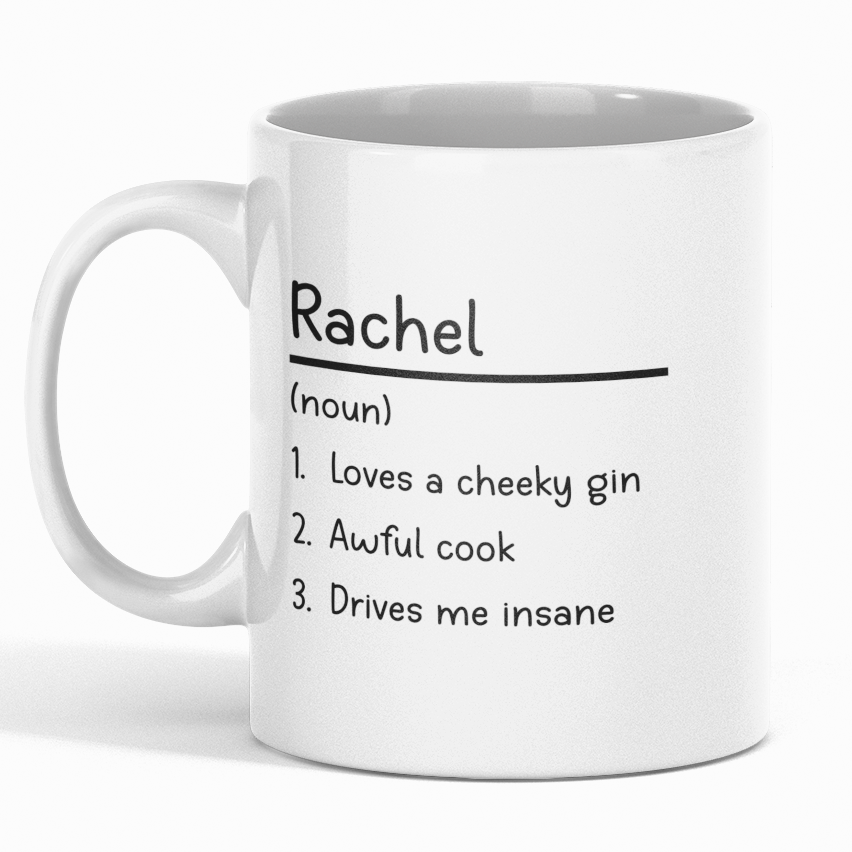 Personalised Definition Mug – Custom Name & Funny Description Gift
