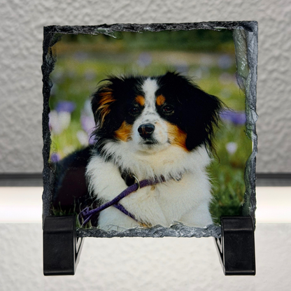 Personalised Dog Photo Slate – Custom Pet Picture Keepsake