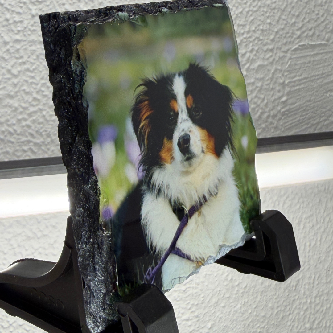 Personalised Dog Photo Slate – Custom Pet Picture Keepsake