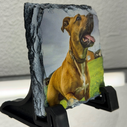 Personalised Dog Photo Slate – Custom Pet Picture Keepsake