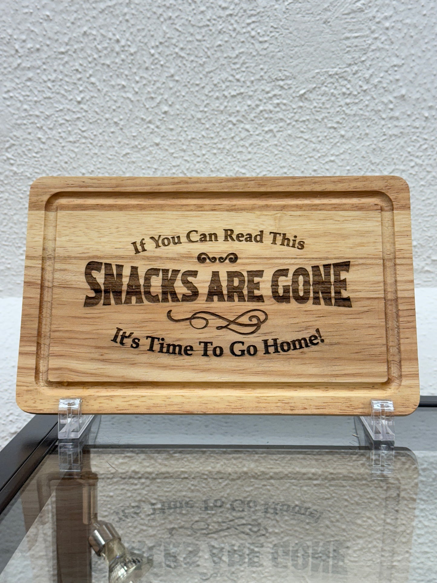 Snacks Are Gone | Grooved Chopping Board