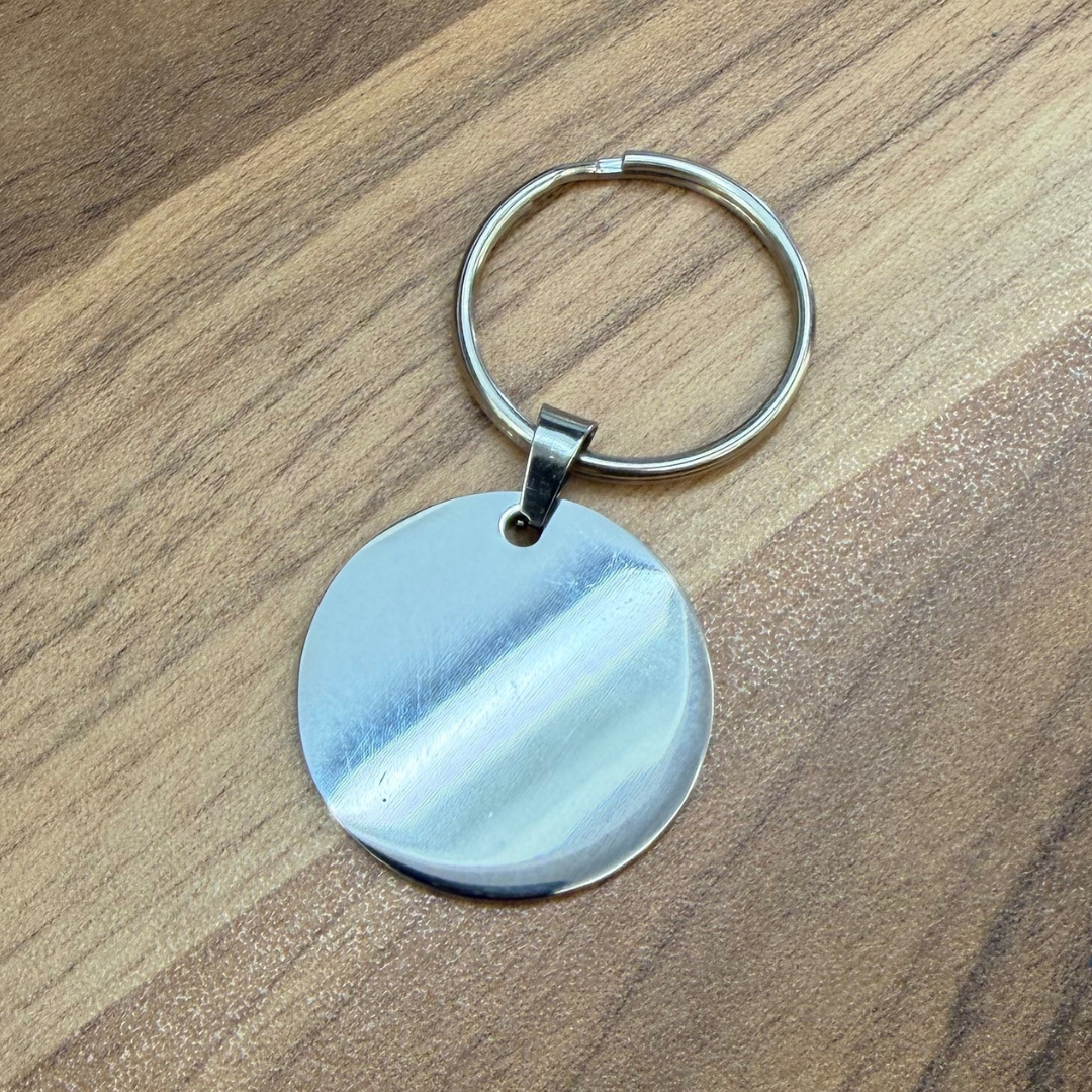 Engravable Round Pet Tag – Custom Dog or Cat ID Tag