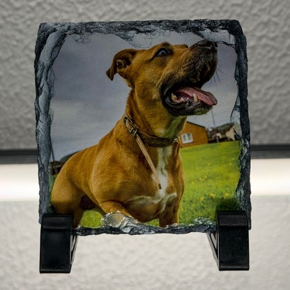 Personalised Dog Photo Slate – Custom Pet Picture Keepsake
