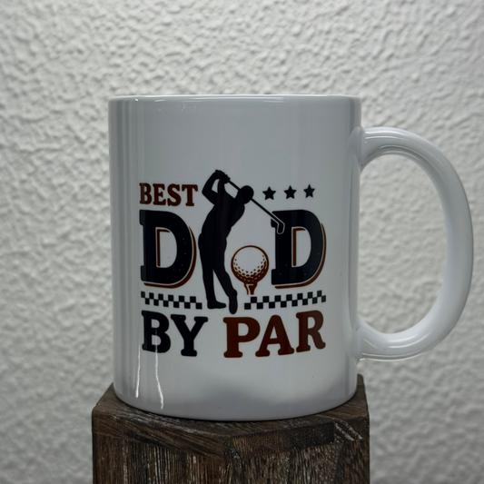 Best Dad by Par Mug – Golf Gift for Dad