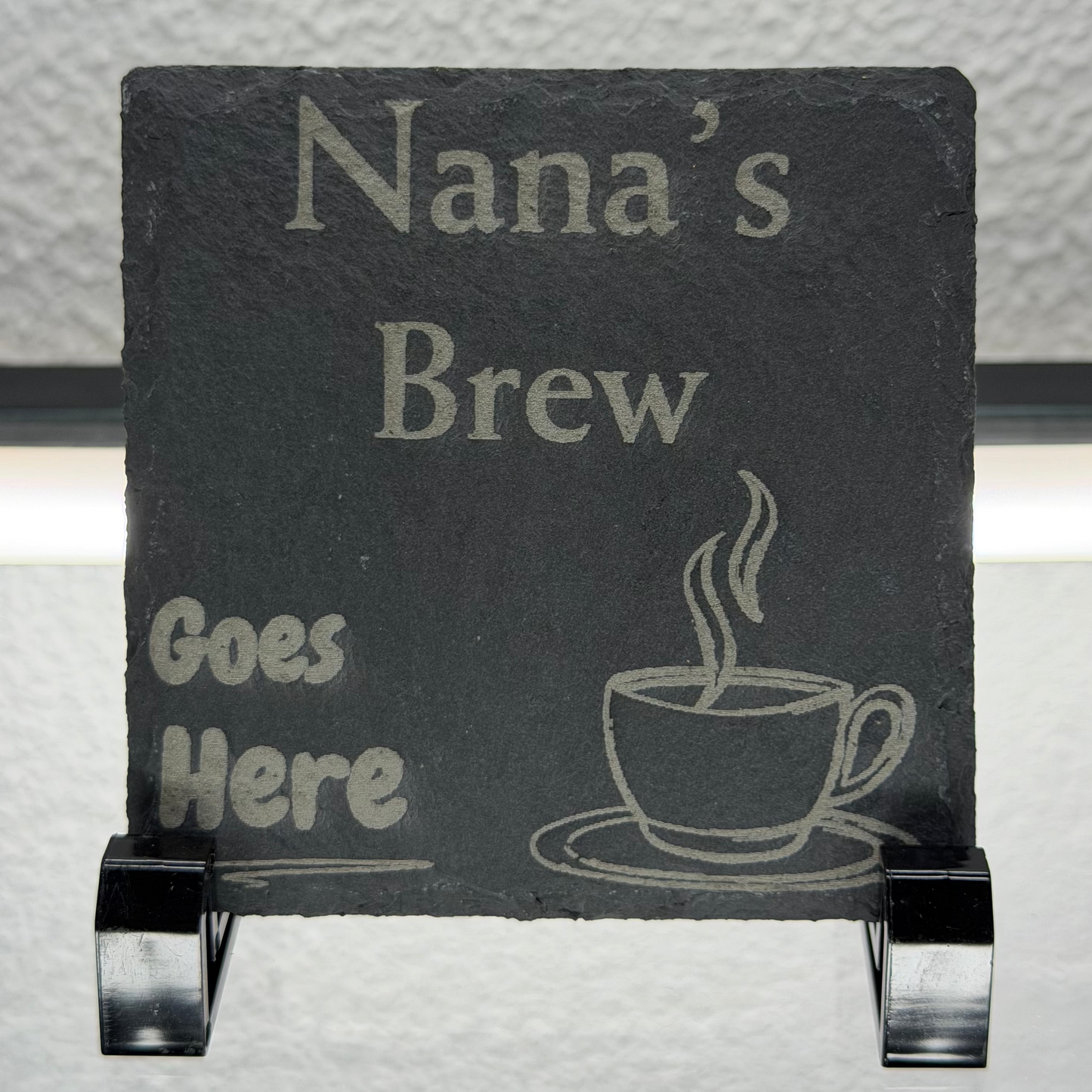 Nana's Brew | Natural Slate Coaster
