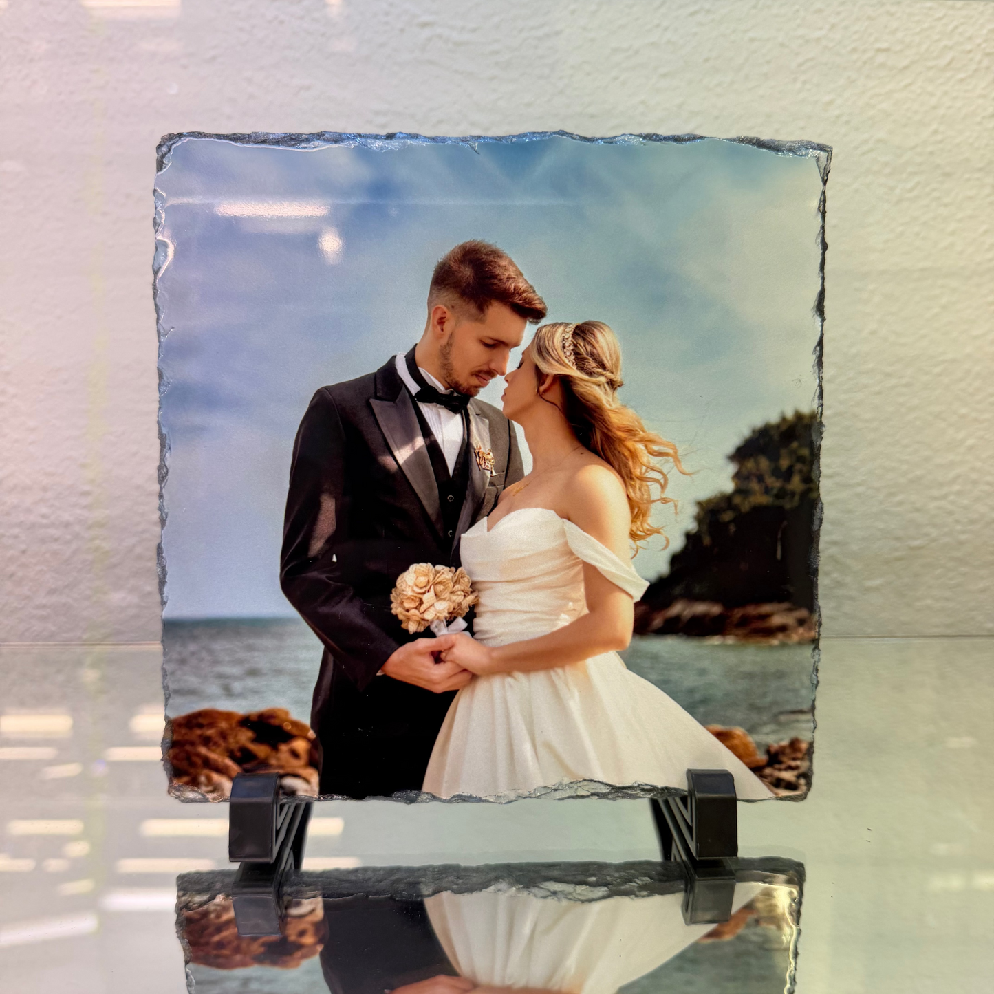 20x20cm Personalised Photo Slate