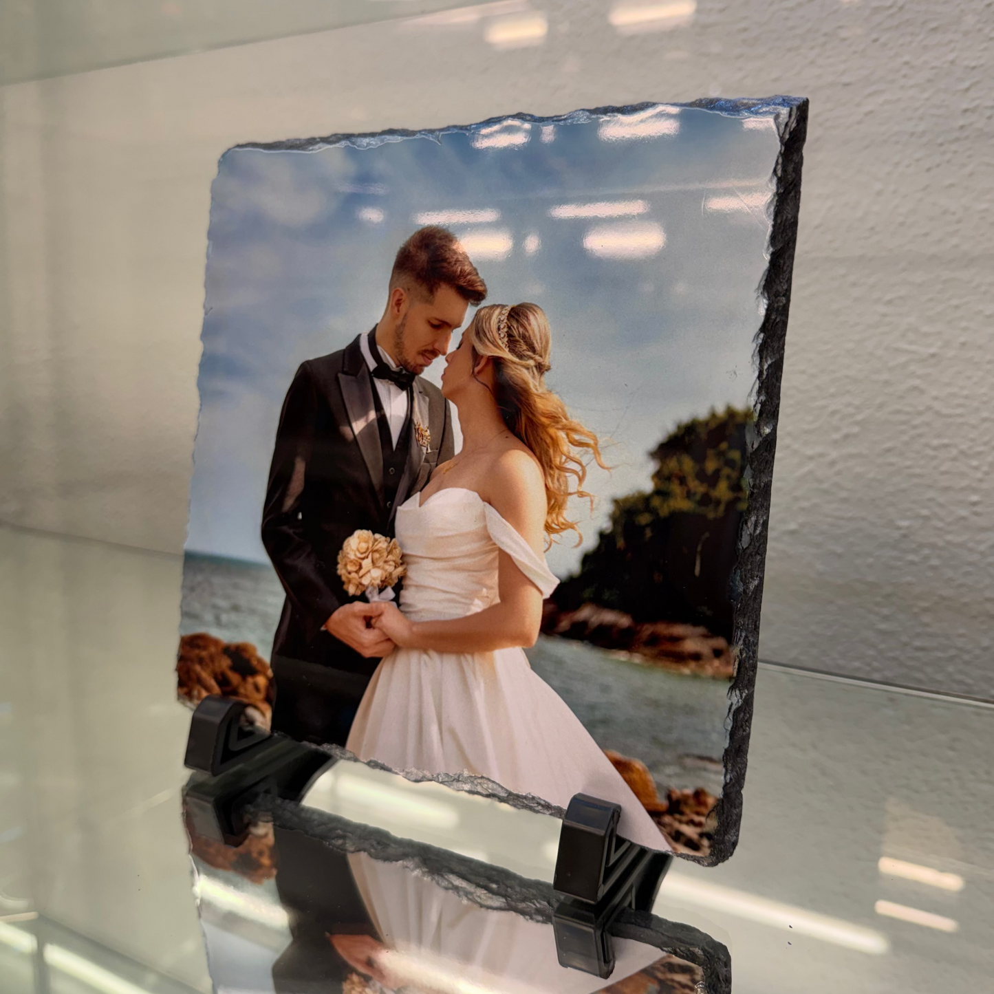 20x20cm Personalised Photo Slate