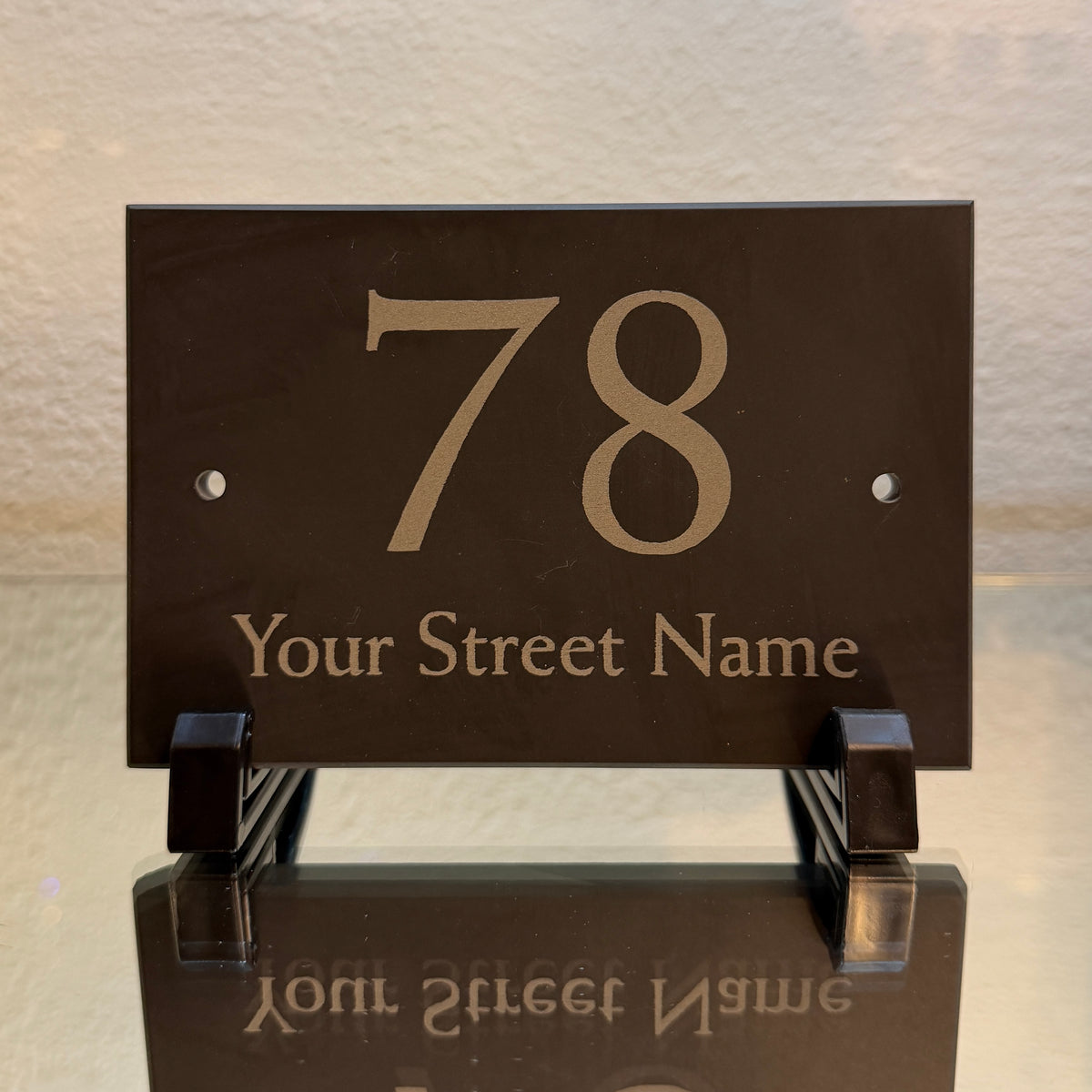 Small Slate House Number | Personalised Engraved Sign