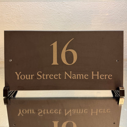 Large Slate House Number Sign | Personalised Address Plaque