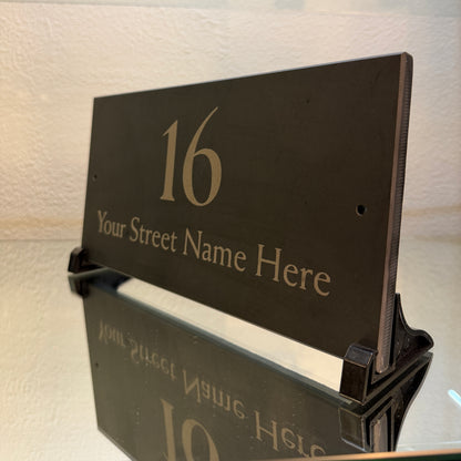 Large Slate House Number Sign | Personalised Address Plaque