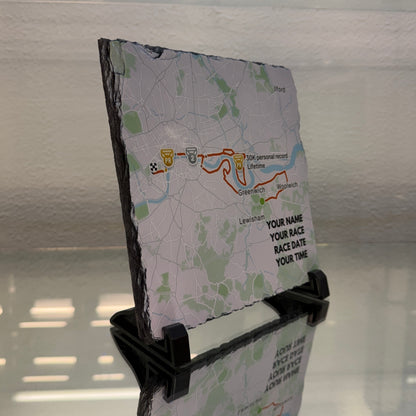 Personalised Strava Record Slate
