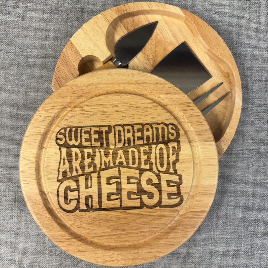 Sweet Dreams Are Made Of Cheese | Engraved Cheeseboard
