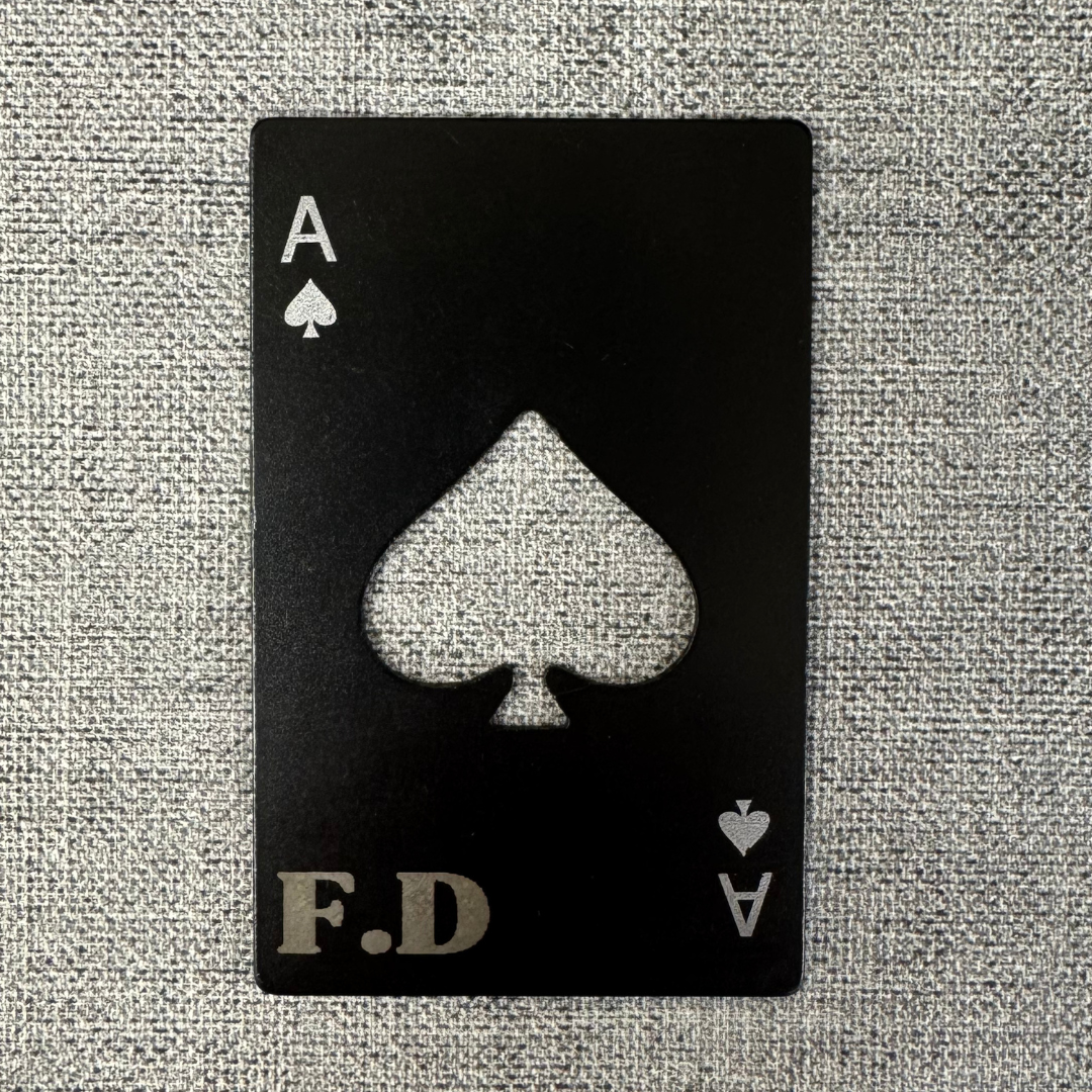 Personalised Ace of Spades Bottle Opener