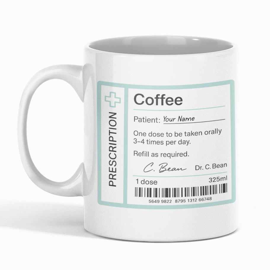 Personalised Prescription Coffee Mug