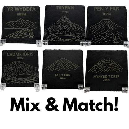 Welsh Peaks Coaster Set