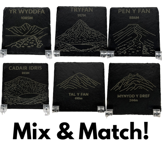 Welsh Peaks Coaster Set